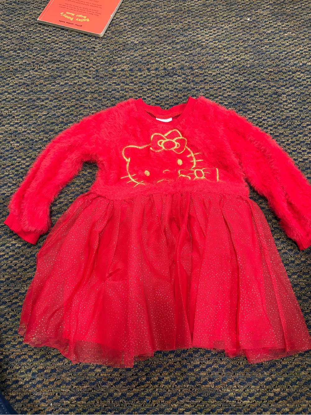 Hello Kitty Red Fuzzy Tulle Party Dress